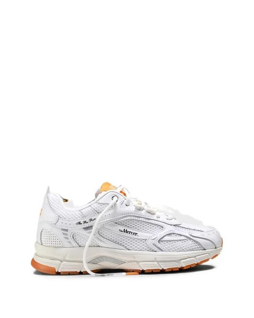 The Mercer Brand White The Re-Run Panelled Sneakers