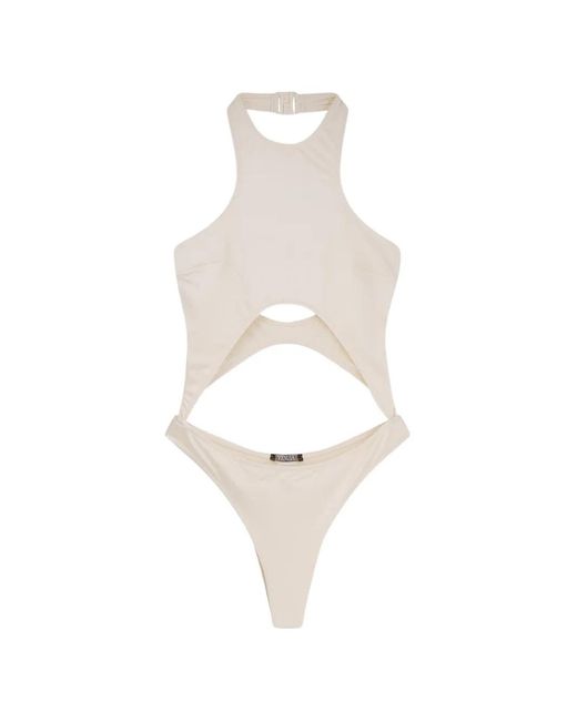 VENUJA White Cut-Out Swimsuit