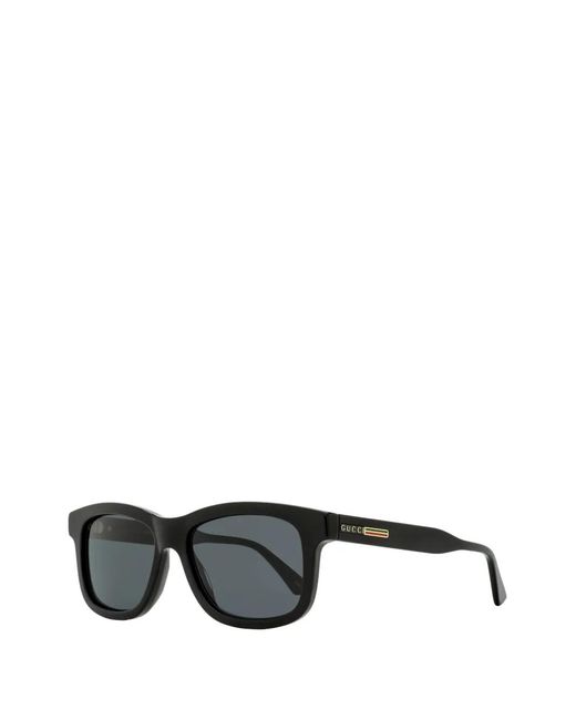 Gucci Black 824 Square-Frame Sunglasses for men