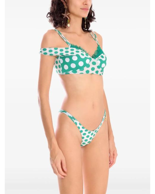 Bikini a lunares Amir Slama de color Green