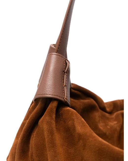 Small Hobo Shoulder Bag di Zimmermann in Brown
