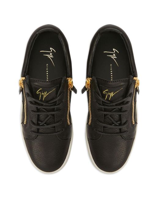 Giuseppe Zanotti Black Nicki Leather Sneakers