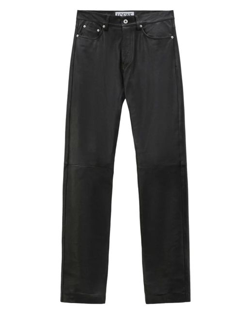 メンズ Loewe レザーパネル パンツ Black