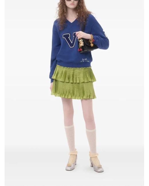 Valentino Garavani Green Taffeta Skirt