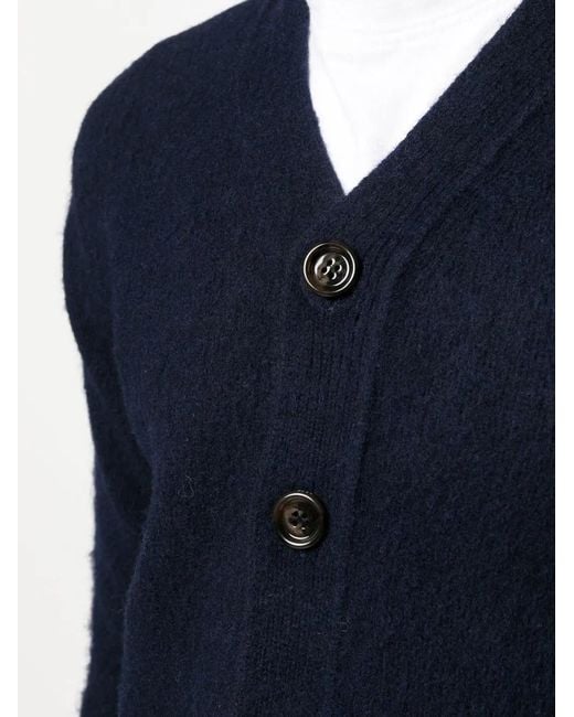 Aspesi Button-Up Vest in het Blue voor heren