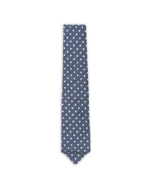 Barba Napoli Blue Cravate À Motif Géométrique for men