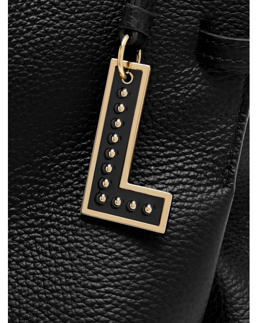 Lancel Black Medium Swann Leather Shoulder Bag