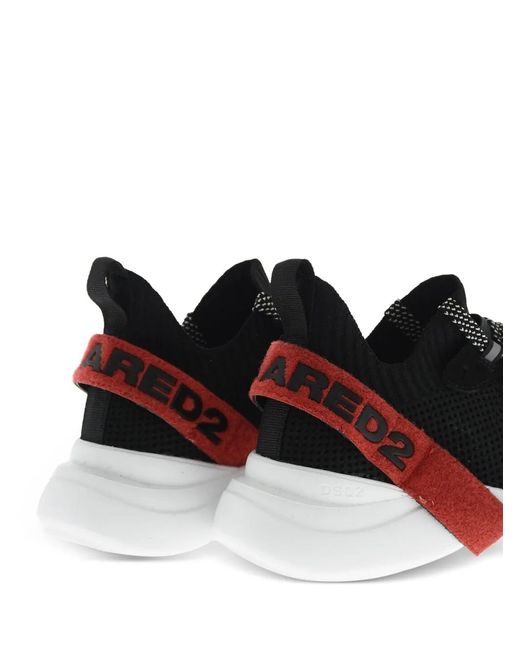 DSquared² Black Fly Low-Top Sneakers