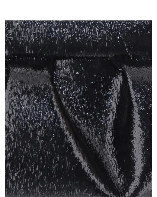 THEMOIRÈ Black Bios Pleated Clutch Bag