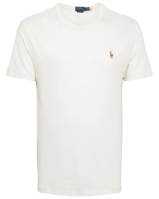 Polo Ralph Lauren White Short-Sleeve Cotton T-Shirt for men