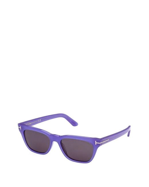 Tom Ford Purple Penn Rectangle-Frame Sunglasses for men