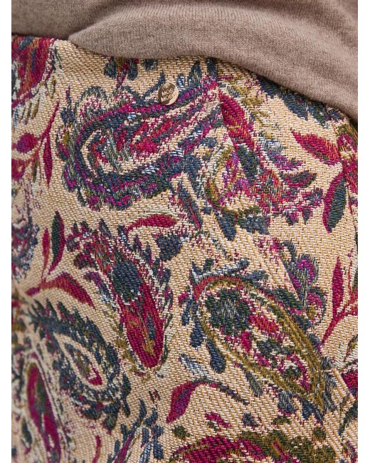Mos Mosh Natural Paisley-Print Mini Skirt