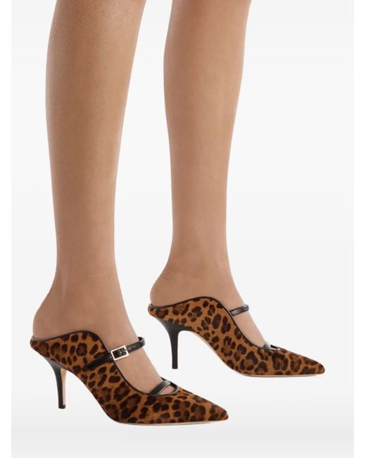 Mules Con Stampa 70Mm di Malone Souliers in Brown