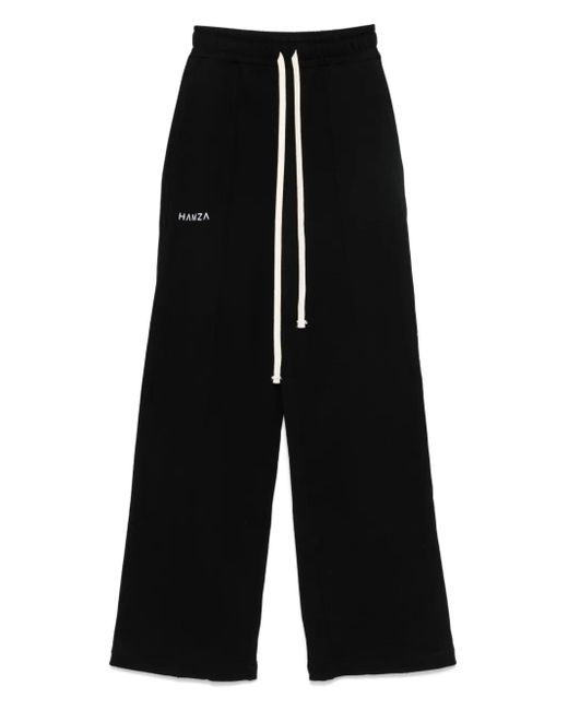 Hamza Black Drawstring Track Pants