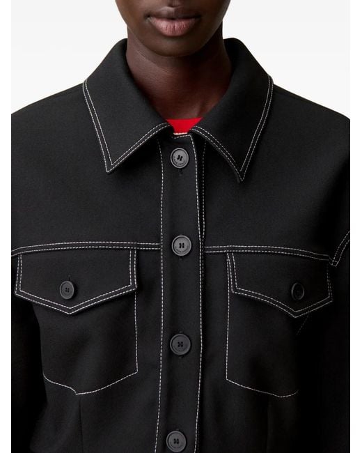 Claudie Pierlot Black Buttoned Jacket