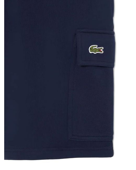 Lacoste Blue Cargo-Pocket Shorts for men