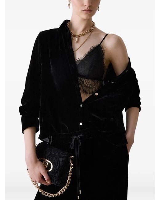 Liu Jo Black Velvet Shirt