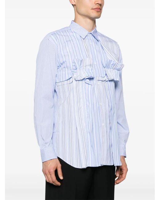 Comme des Garçons Blue Striped Shirt for men