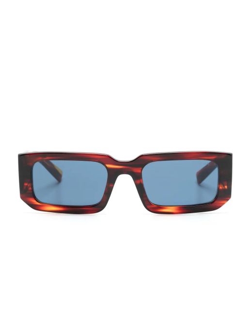 Prada Blue Rectangle-Frame Sunglasses