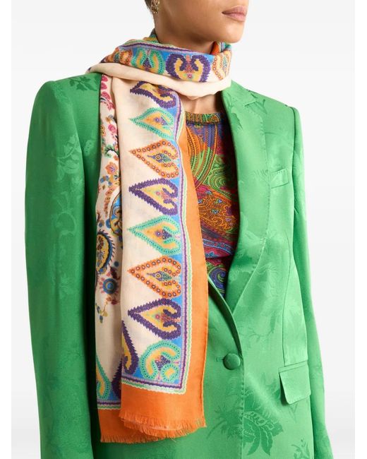 Etro Natural Scarfs