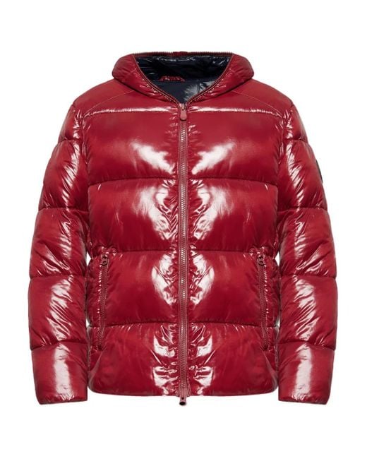 Save The Duck Gefütterte Kapuzenjacke in Red für Herren