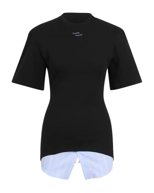 Ssheena Black Layered T-Shirt