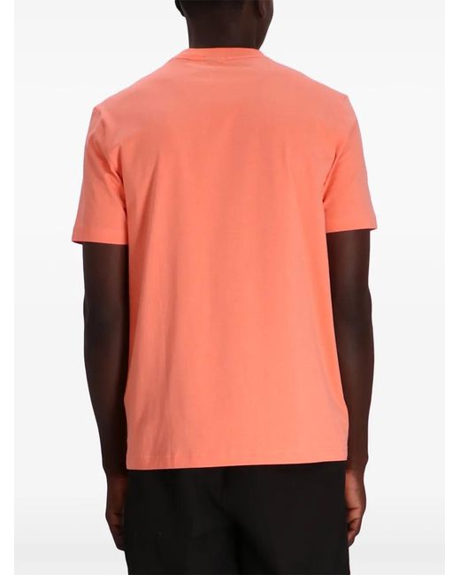 Boss Orange Logo-Print Cotton T-Shirt for men