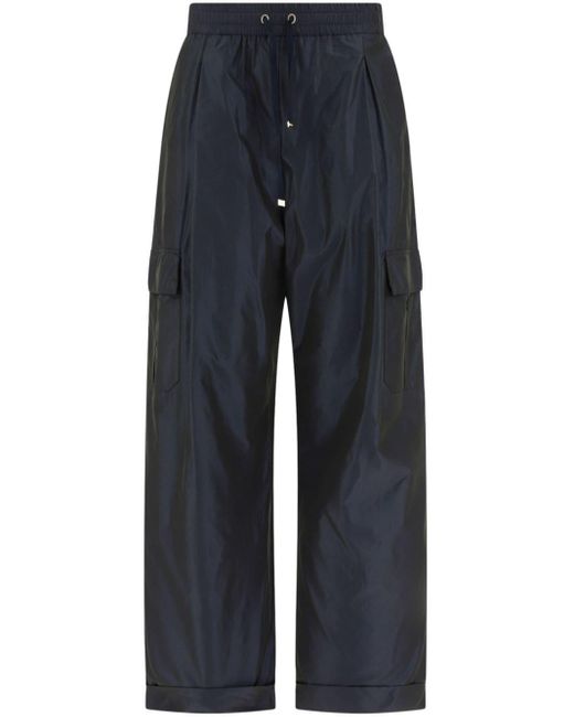 Herno Blue Drawstring-fastening Trousers