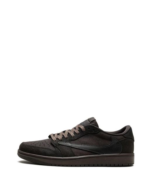 Nike Black X Travis Scott Air 1 Low Og "Velvet/Dark Mocha" Sneakers for men