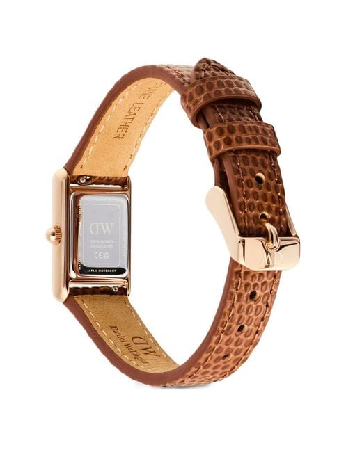 Daniel Wellington White Bound Mini Lizard-Effect 26Mm Watch