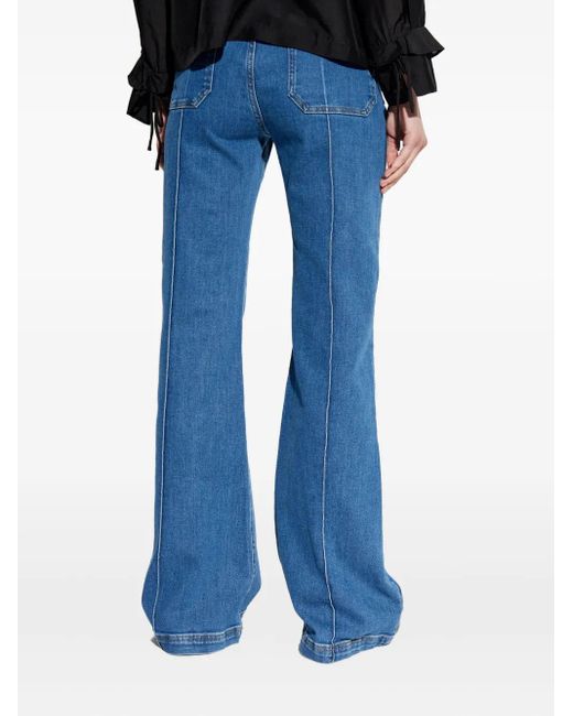 Munthe Blue Split-Seam Trousers
