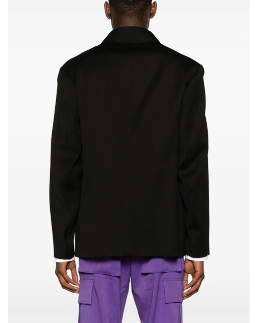 NAMACHEKO Black Beche Single-Breasted Blazer for men