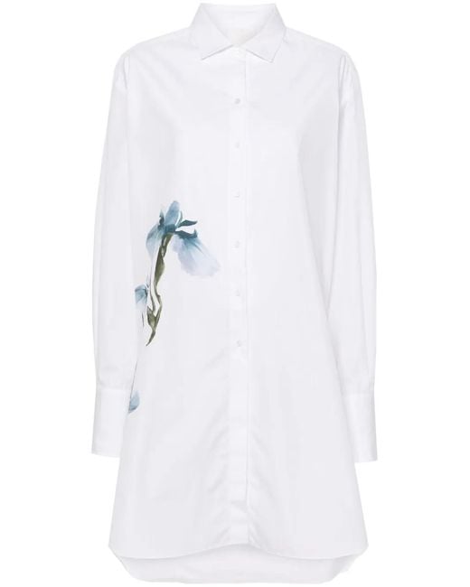 Givenchy White Printed Poplin Shirt