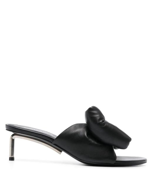 Off-White c/o Virgil Abloh Black Off- Bow Allen Sabot Leather Pump