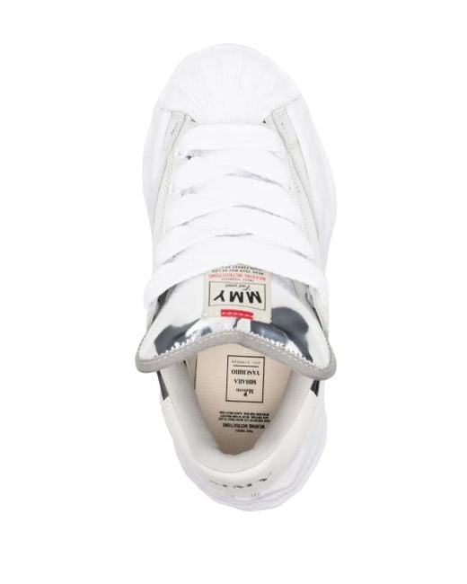 Maison Mihara Yasuhiro White Blakey Original Sole Chunky Sneakers