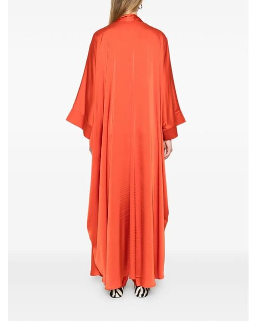 Silkylicious Red Abaya Three-Piece Set