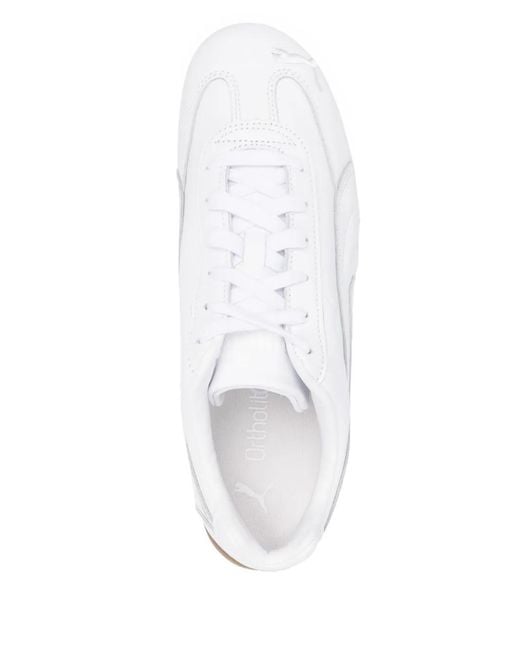 PUMA White Speedcat Leather Shoes for men