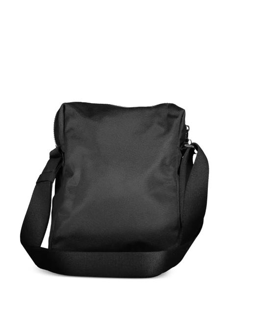 Calvin Klein Black Logo-Patch Messenger Bag for men