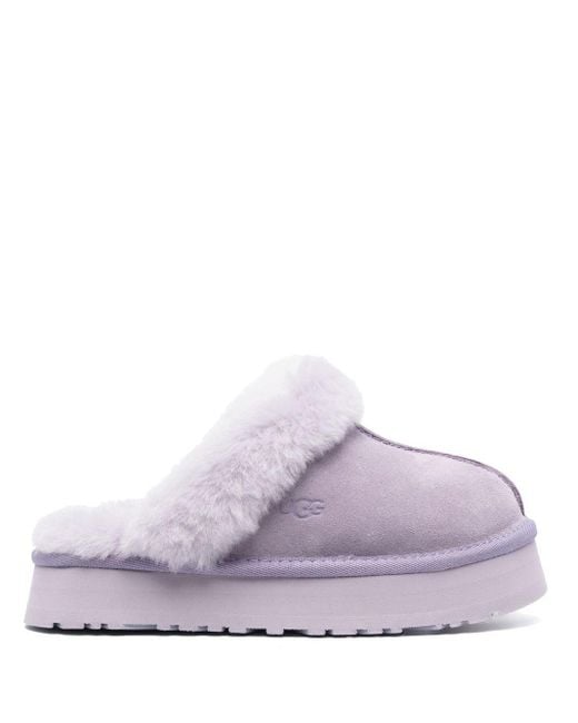 Ugg Purple Disquette Shearling Slippers