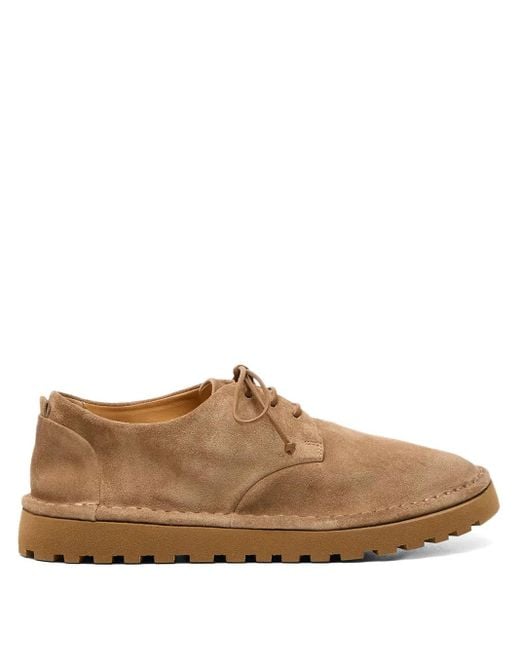 Marsèll Brown Sancrispa Alta Suede Derby Shoes