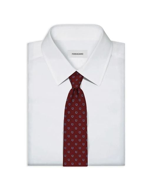 Cravatta di Ferragamo in Red da Uomo