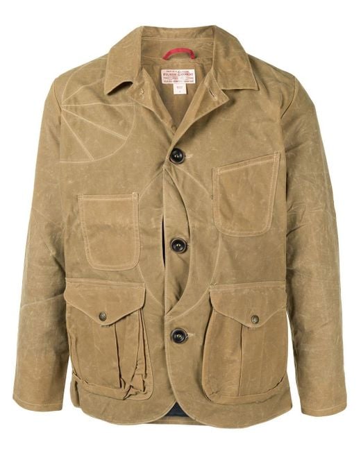Filson Brown Soy Wax Guide Work Jacket for men