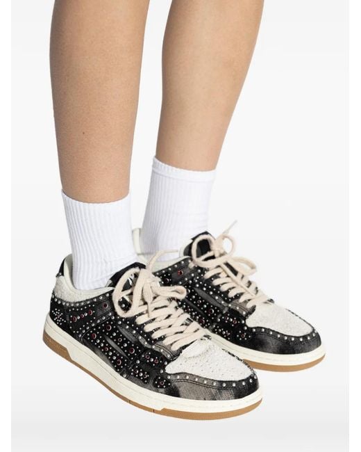 Amiri Black Stud Skel Top Low Sneakers