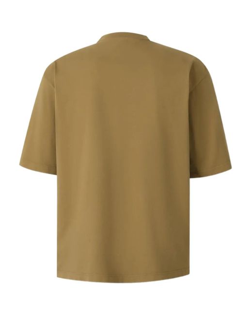 DSquared² Green Embroidered-Patch T-Shirt for men