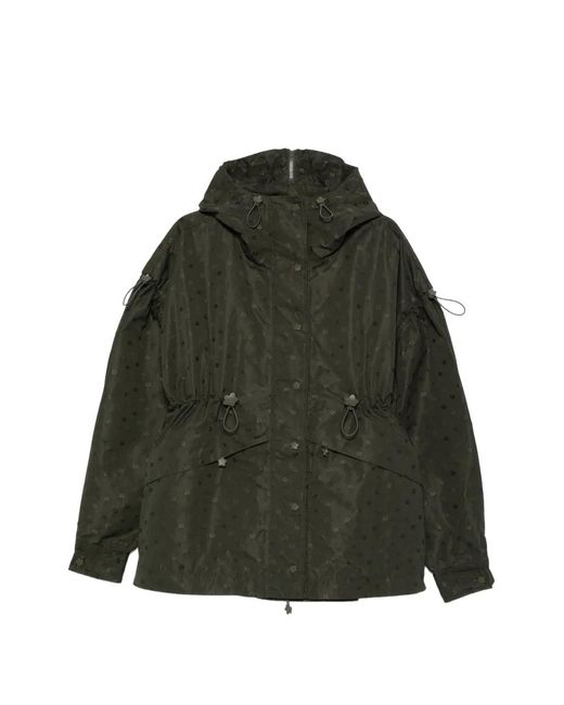 CECILIE BAHNSEN Green Drawstring Floral Jacket