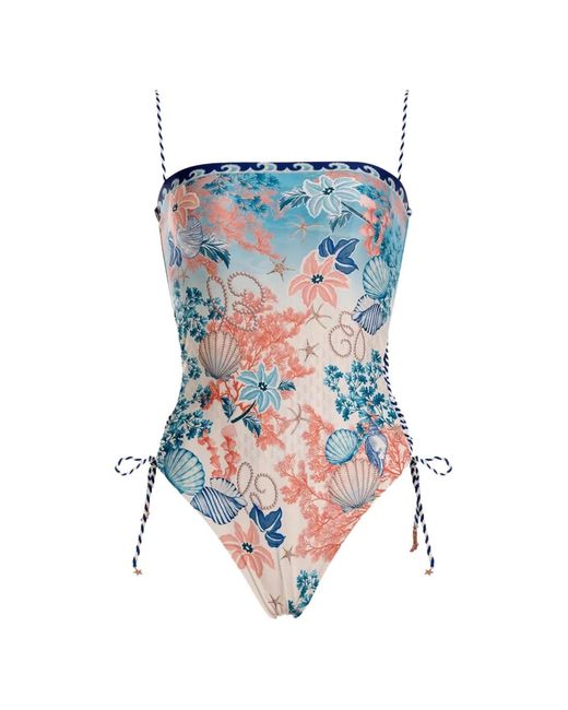 Agua Bendita Blue Mariel Sereia One-Piece Swimsuit