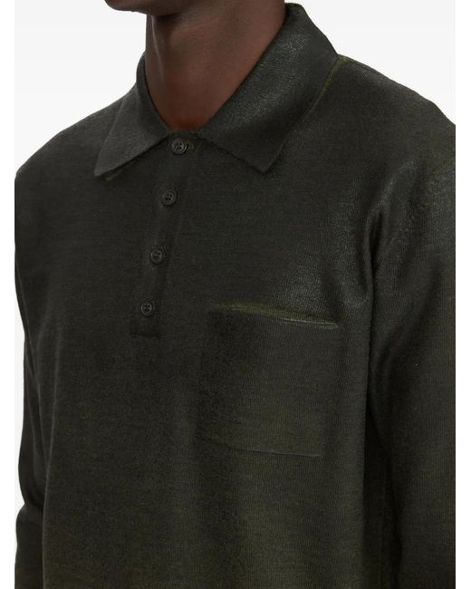 Maison Margiela Green Pocket Polo Shirt for men