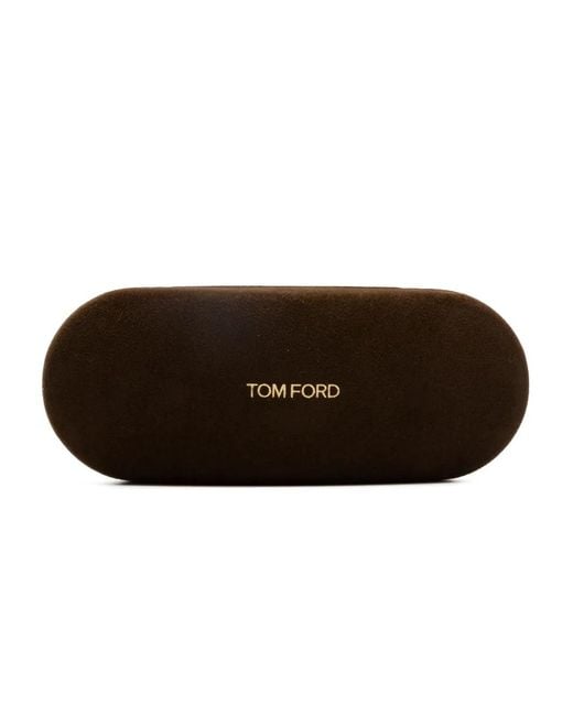 Tom Ford Brown Brille Mit Eckigem Gestell