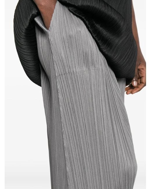 pleats please グレー Pleats Please Issey Miyake レディース グレー サイドポケット パンツ