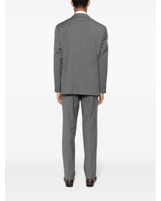 Canali Gray Capri Double-breasted Suit for men